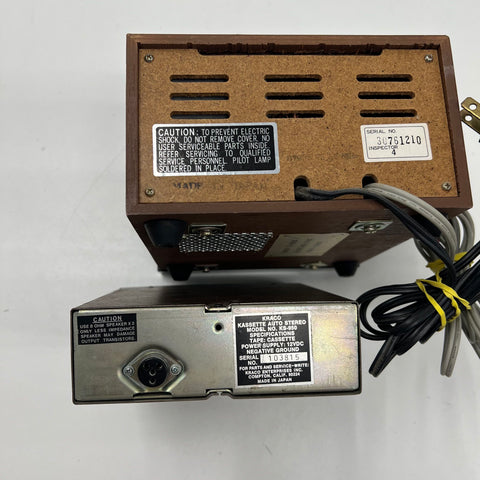 Vintage Kraco Cassette Player & Metro Sound 8-Track Tape Deck Stereo Lot