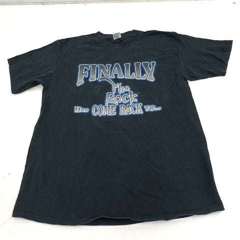 Vintage 90s WWF The Rock Brahma Bull Finally T-Shirt Attitude Era Sz XL