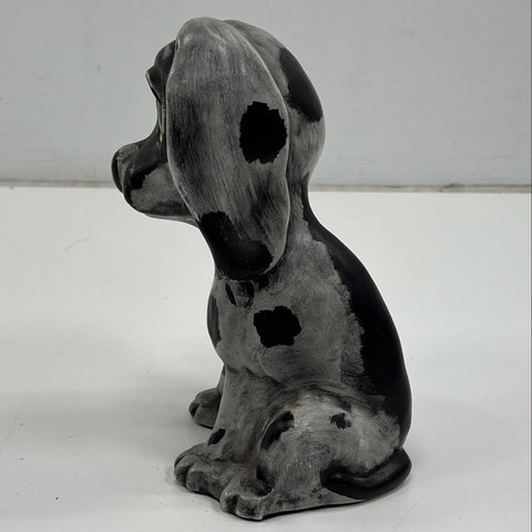 Vintage Big Eyes Dog Puppy Figurine Statue Ceramic Hand-Painted 11 Inch