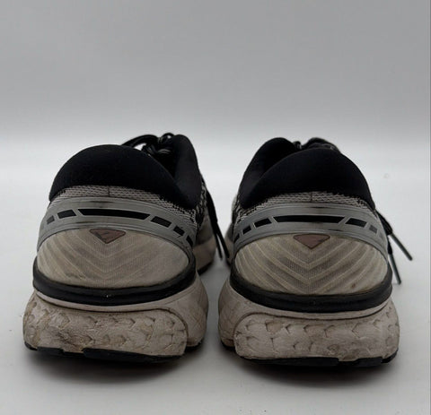 Brooks Ghost 11 Black White Grey Running Shoes Men's Size 10.5