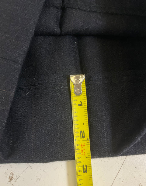 Vintage 80s American Trend Charcoal Pinstripe Wool 2-Piece Suit Men's 46 37x29