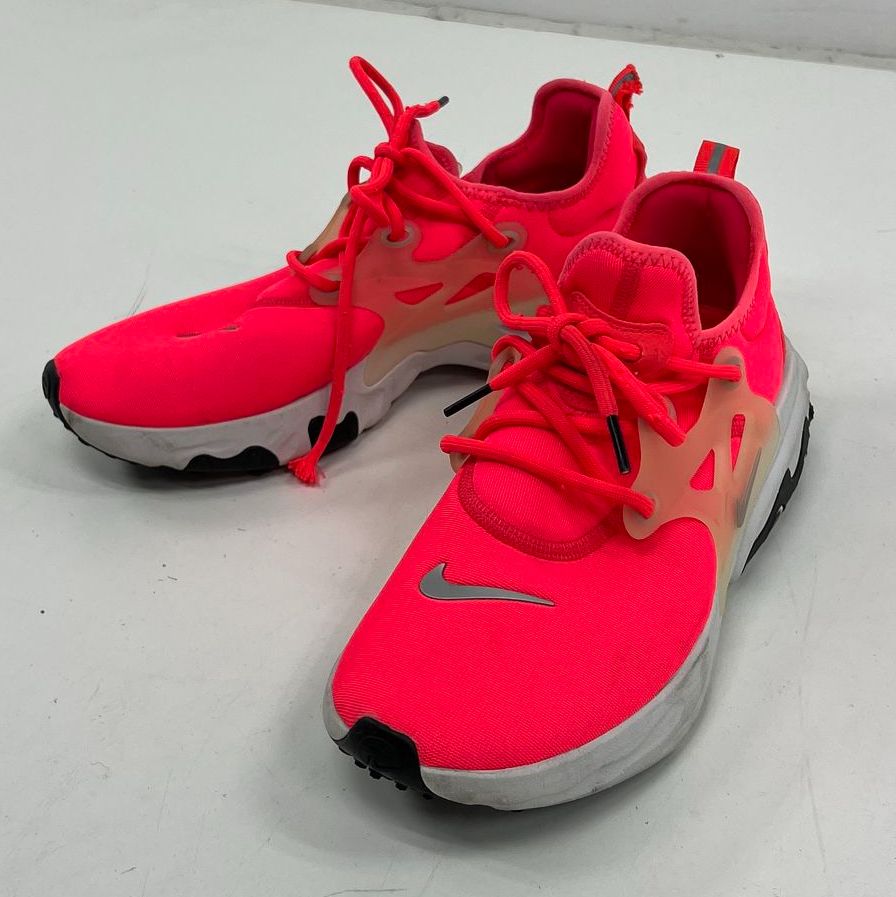 Men's Nike React Presto Neon Orange Sneaker Athletic Shoes Size 9