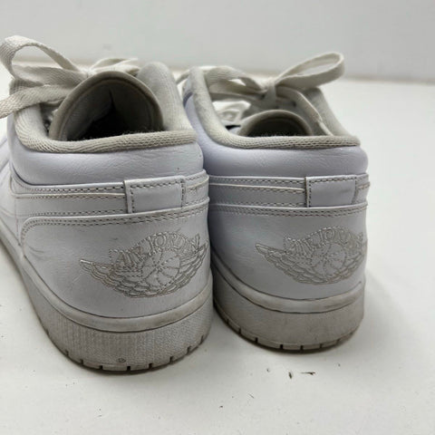 Nike Air Jordan 1 Mid White Cool Grey Sneakers 553558-100 Size 10.5