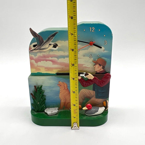 Fun-Damental Too The Original Hunting Clock 1998 Vintage Duck Hunter Scene