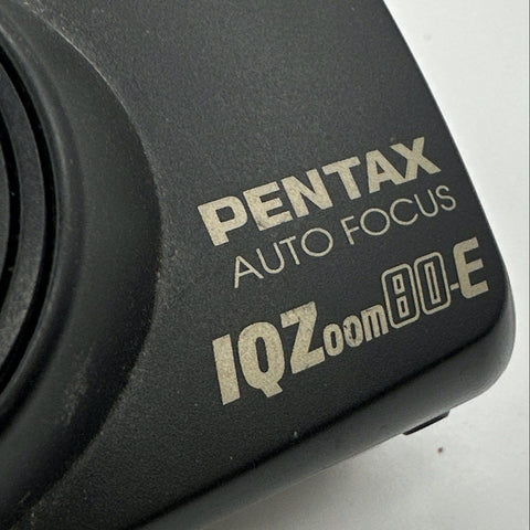 Vintage Pentax IQZoom 80-E 35mm Point & Shoot Film Camera 38-80mm Tested Works
