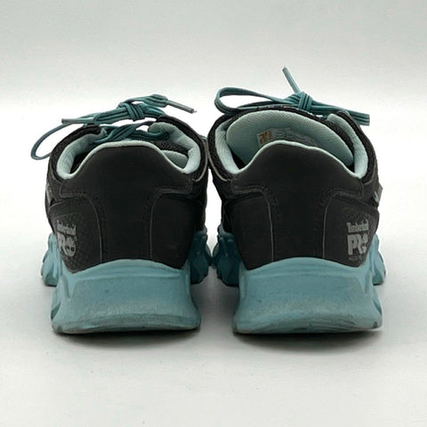 Timberland PRO Powertrain Alloy Toe Black Blue Work Shoe Women's Size 7M 92668