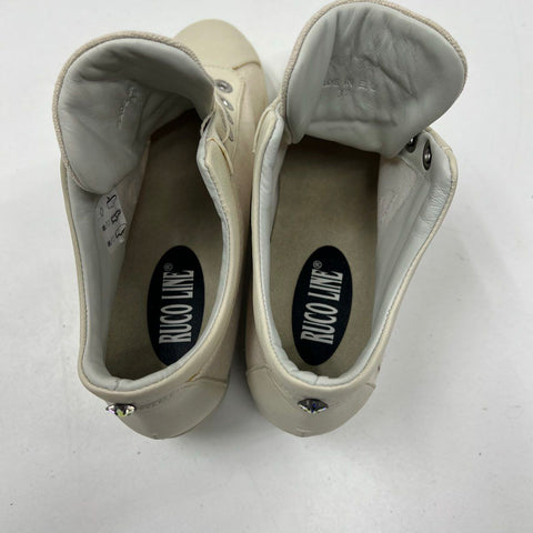Rucoline Agile Jackie 226A GlitterNet Argento Cream High Top Sneaker Size 7