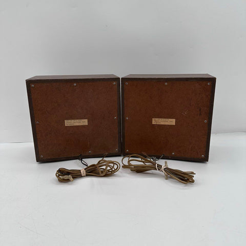Vintage Bookshelf Speakers Pair Model 6328 Wood Grain Not Tested Sold As-Is