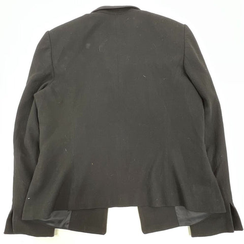 Santorelli Black 100% Wool Made in Italy Single Breasted Blazer Women's 10