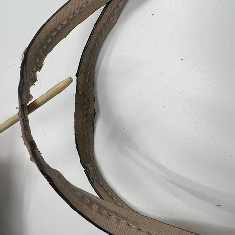 Coach Taupe Leather Peyton Jordan Double Zip Satchel Handbag F25669