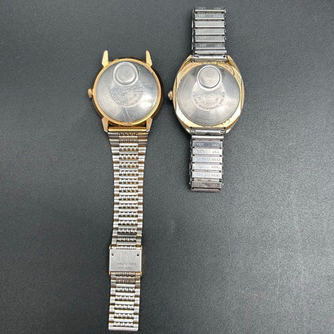 Vintage Timex Electronic and Electric Wristwatches Lot of 2 Expansion Bands