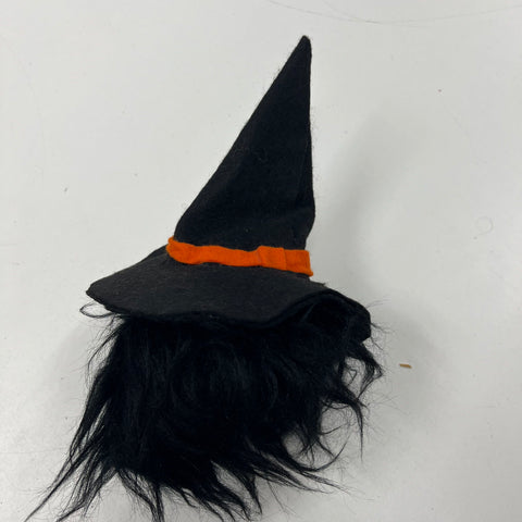 Vintage Overly Raker Halloween Witch Head & Plush Shelf Sitter Lot of 2