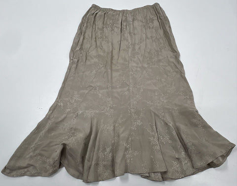 Vintage 90s Spencer Alexis Women's 2-Piece Skirt Set Champagne Jacquard 2X