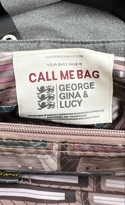 George Gina & Lucy Grey Call Me Bag Large Shoulder Tote Carabiner