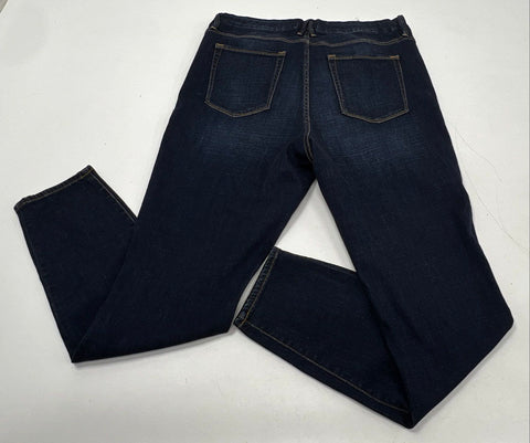 Good American Women's Good Waist Skinny Jeans Dark Wash High Rise Size 18 NWT