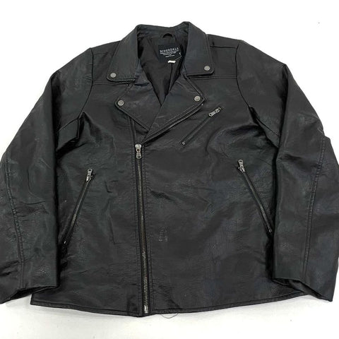 Riverdale Black South Side Serpents Faux Leather Moto Jacket Men's XL