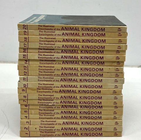 Vintage 1972 The Illustrated Encyclopedia Animal Kingdom 20 Volume Set