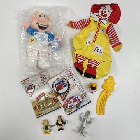 Vintage 80s 90s Toy Lot McDonalds Disney Pepsi Cereal Premium Figures NIP