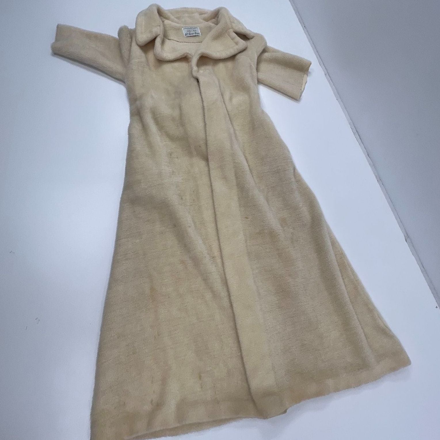 Sears Best At Home Wear Cream Robe Women's Size Small Medium *Fair