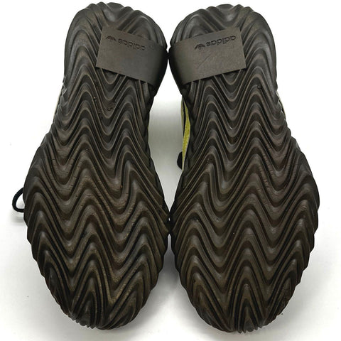 Adidas Sobakov Black Solar Yellow Gum Sole Sneakers Men's Size 10.5