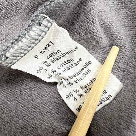 Lacoste Women's Gray Cotton Blend Diamond Logo Full Zip Track Jacket Sz 44
