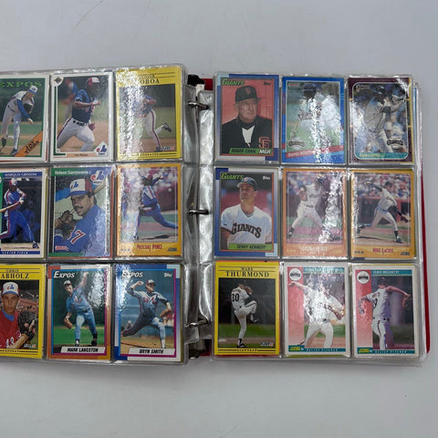 Sports Card Binder Lot Baseball Soccer 1980s-90s Topps Fleer 6 Lbs See Photos