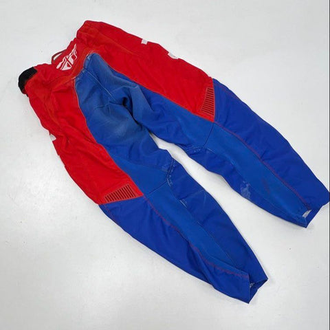 Fly Racing Men's F-16 Motocross Pants Red Blue Off-Road Riding Gear Size 32