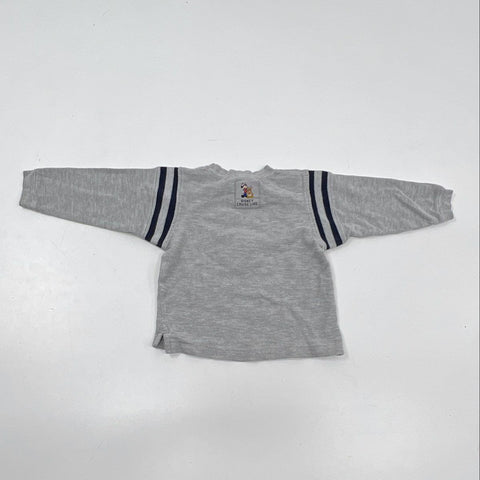 Vintage Y2K Disney Cruise Line Kids Gray Ribbed Long Sleeve Mickey Shirt Sz 3T