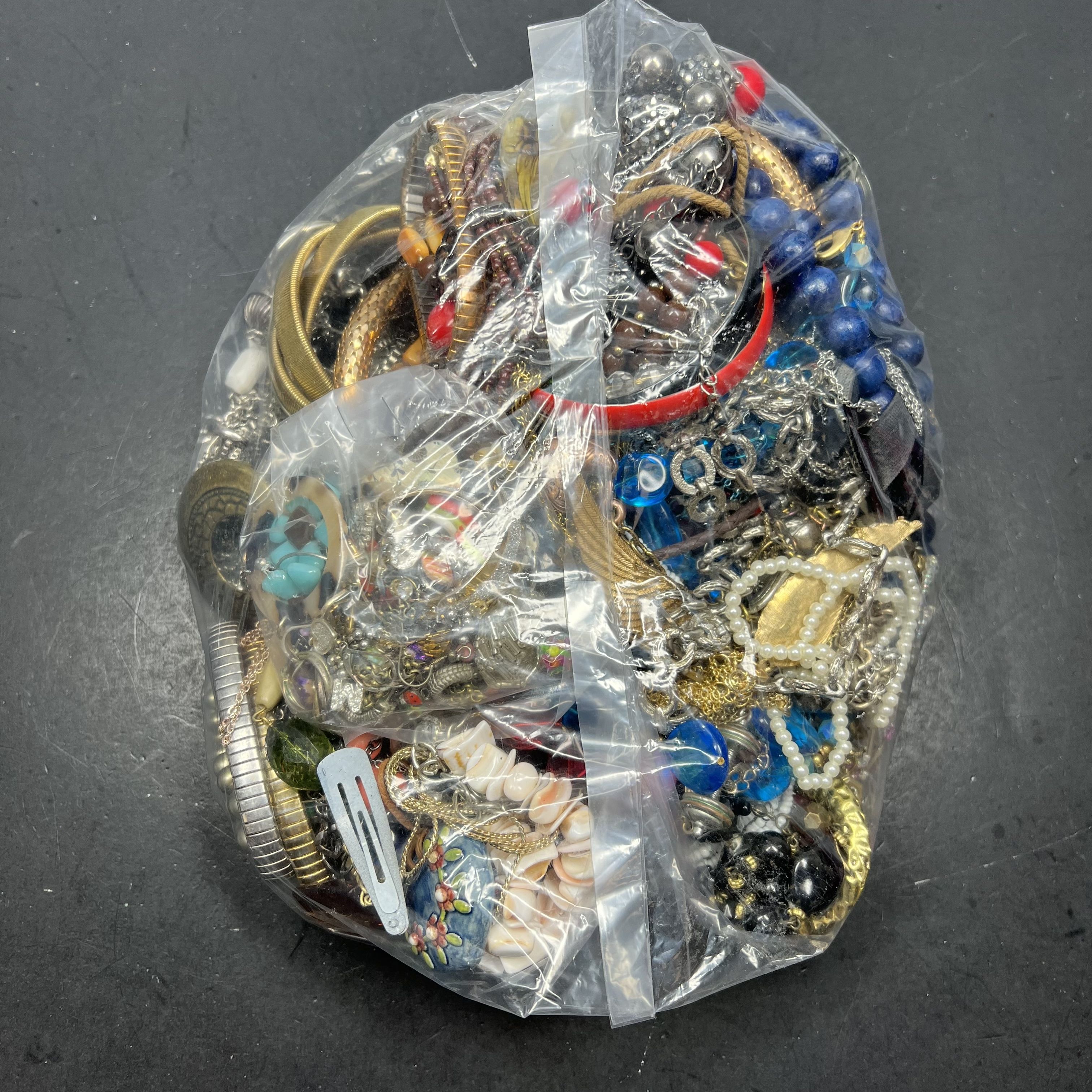 5LB Wearable Costume Jewelry Mixed Items Bag