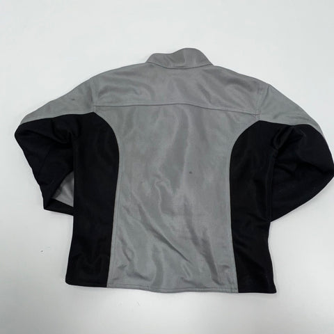 First Gear Hypertex Riding Equipment Jacket Women's Large Silver Black