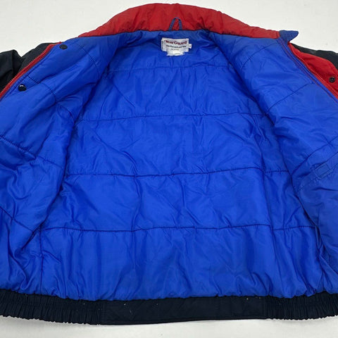 Vintage 90s WearGuard Quilted Lined Workwear Puffer Jacket Navy Blue Sz L