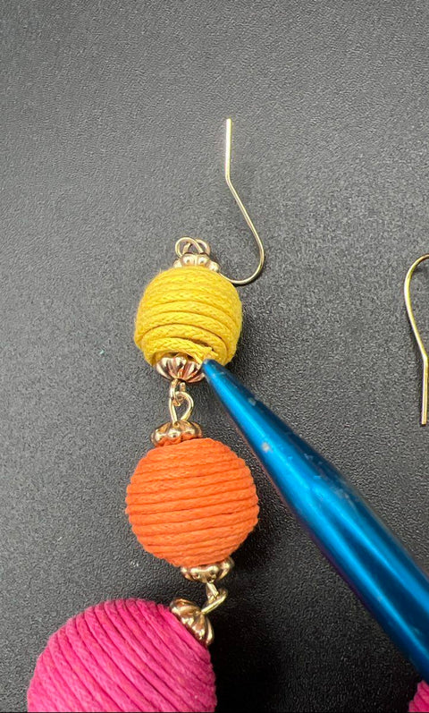 12pc Chunky Statement Jewelry Lot Tropical Beaded Necklaces Earrings Brooch