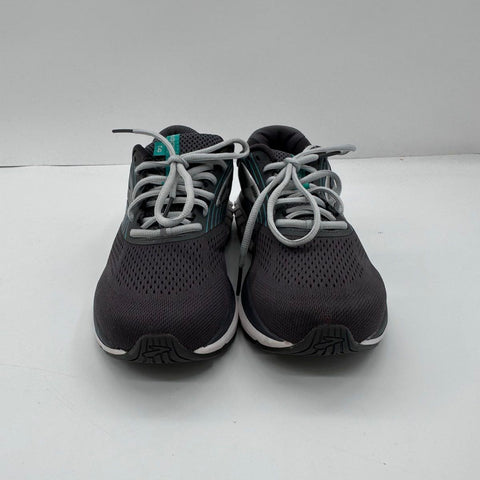Brooks Addiction 14 Grey Teal Women's Motion Control Running Shoes Size 9.5