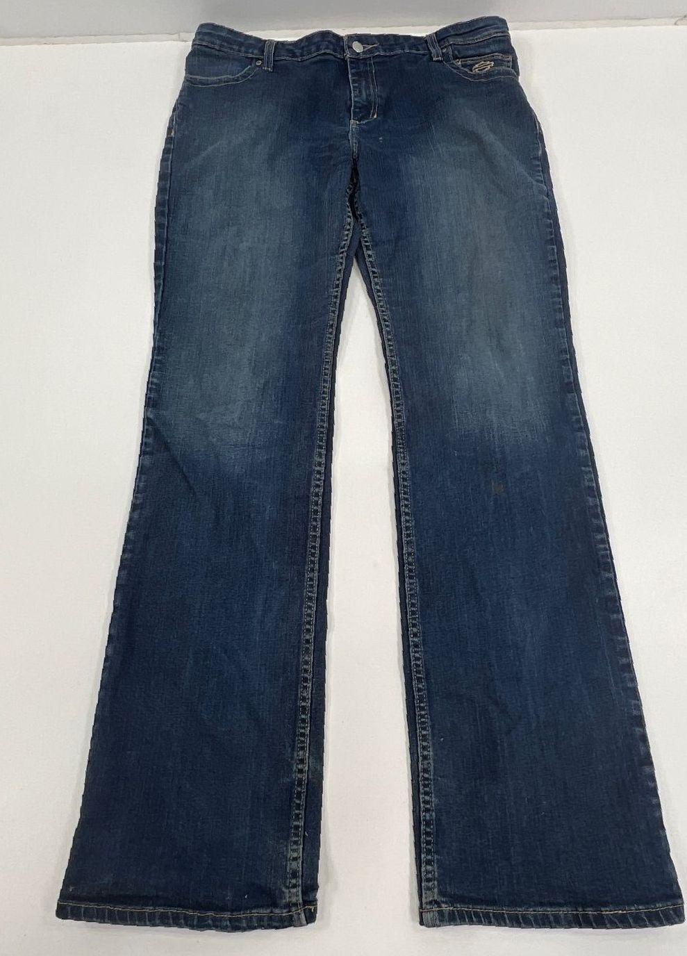 Women's Harley Davidson Blue Dark Wash Denim Jeans Lot of 3 - Size 16 Xtra Tall