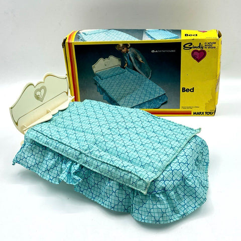 Vintage Sindy Doll Bed and Vanity Furniture Set Marx Toys With Boxes
