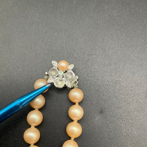 Vintage Faux Pearl Costume Jewelry Lot of 8 Beaded Necklaces Chokers
