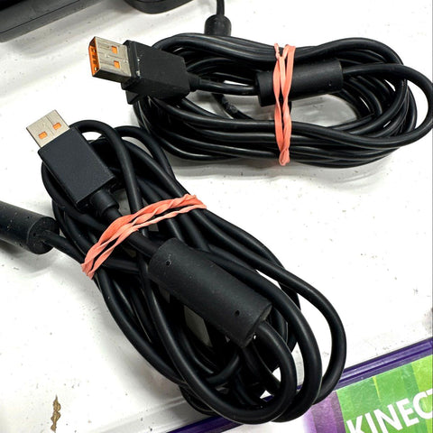 Xbox 360 2 Kinect Sensors 8 Game Lot Just Dance Disneyland As-Is Untested