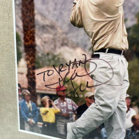 David Duval Autographed Framed Golf Photo Personalized "To Ryan" PGA Pro