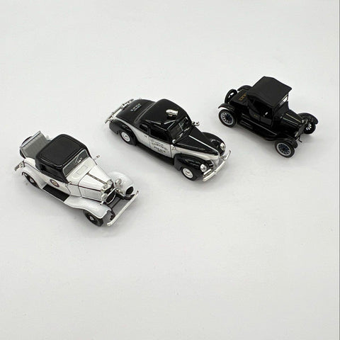 Diecast Police Car Lot 3 Vehicles Fairview Police 1940 Cruiser Rumble Seat