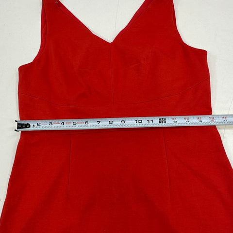 Premise Women's Adelphi Sheath Dress Matte Red Sleeveless V-Neck NWT Size 10