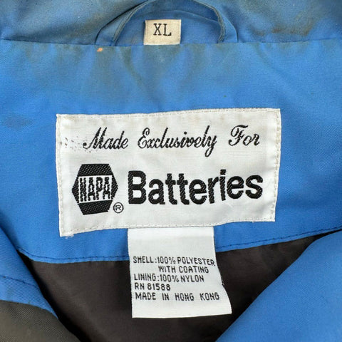 Vintage 90s NASCAR NAPA Batteries Embroidered Racing Jacket Sz XL