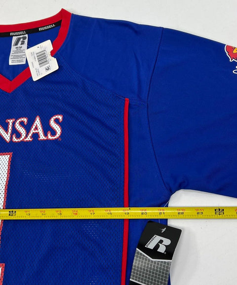Russell Kansas Jayhawks Blue Football Jersey #1 Men's M NWT