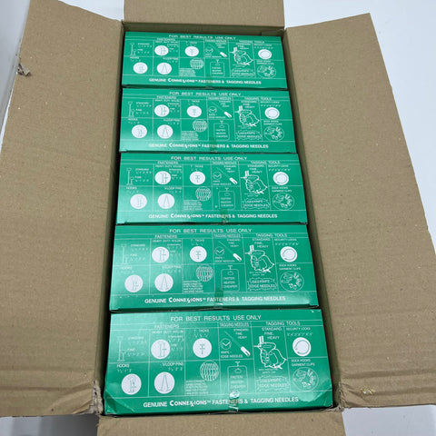 Connexions 6214-1 Clear 1" Standard Tagging Gun Fasteners NOS Lot 50,000 Pcs