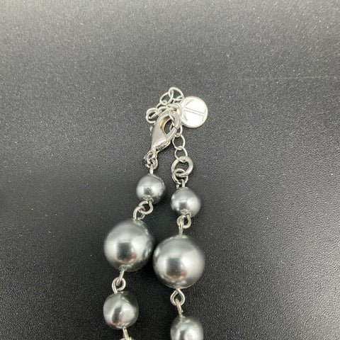 Ann Taylor Talbots Silver Tone Fashion Necklaces Lot of 8 Statement Bead