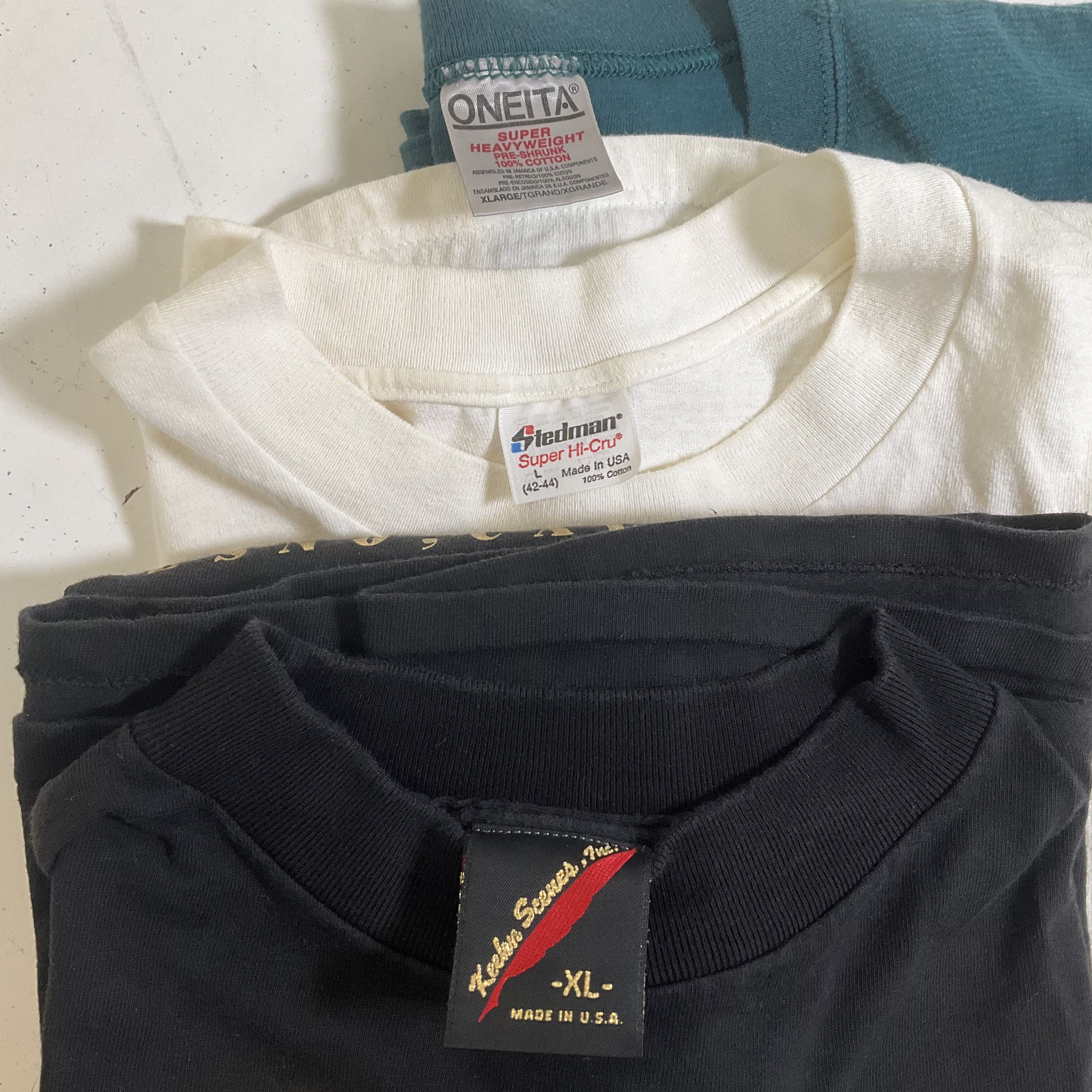 Vintage T-Shirt Lot of 3 80s 90s Taco Time Fresno Estes Park USA Made Sz L XL