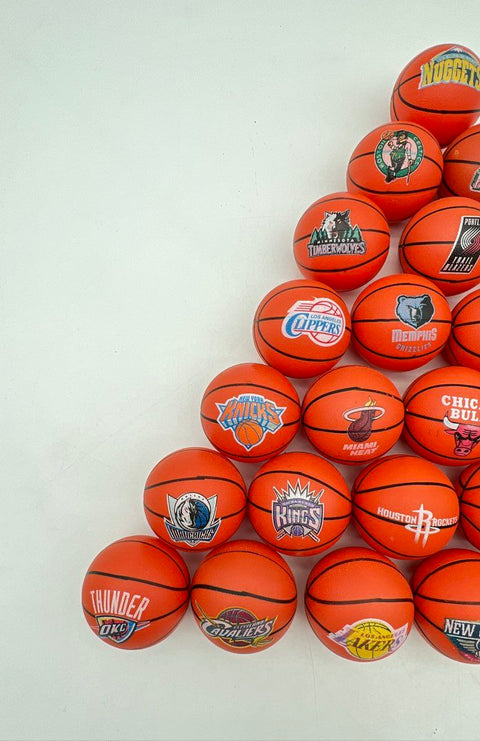 NBA Mini Basketball Lot 29 Pieces Mixed Teams A&A Global 2014 Licensed