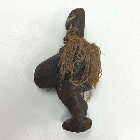 Vintage African Tribal Art Zaire Congo Hand Carved Wood Figure Statue 9"