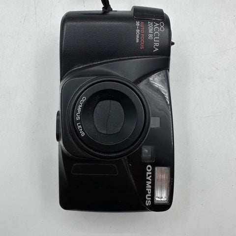 Vintage Olympus Accura Zoom 80 35mm Point & Shoot Camera 38-80mm Lens Tested