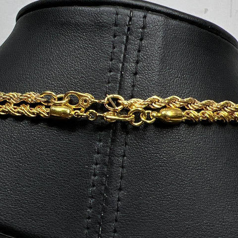 2 Monet Gold Tone Chain Necklaces