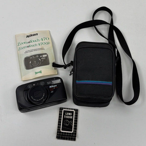 Vintage Nikon Zoom Touch 470 AF 35mm Point & Shoot Film Camera 35-70mm Lens